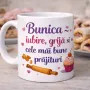 Cană personalizată, Bunica: iubire, grijă și cele mai bune prăjituri