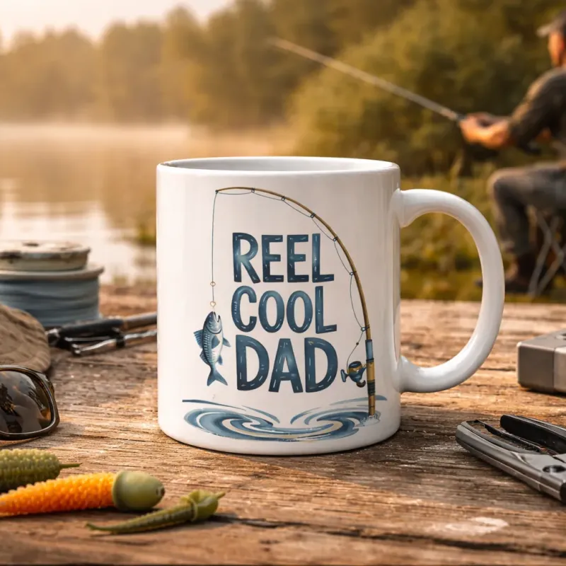 Cană personalizată, Reel Cool Dad