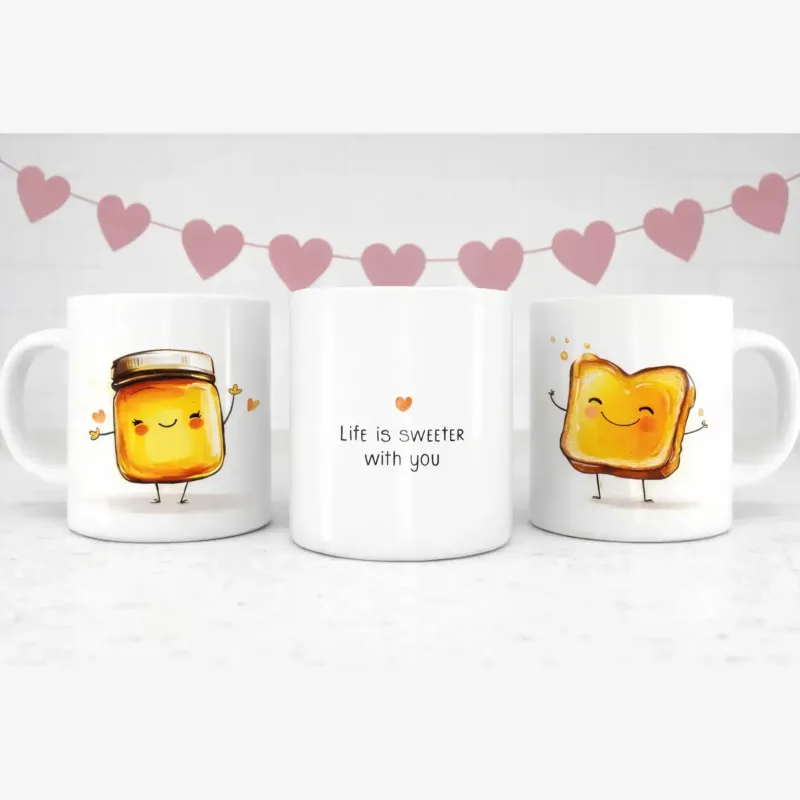Cană personalizată, Life is Sweeter with You